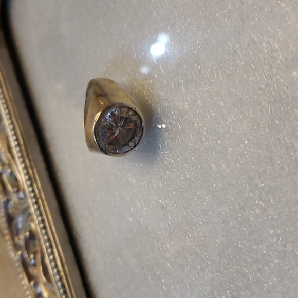 Ladies custom Silver 925 Ring with a beautiful quartz stone. Heavy in weight - Picture 5 of 5